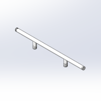 RS.136.0900.00.00СБ_RS-UFRAME500balk1200 Перекладина для рамы RS-UFRAME500 1,2 м-серебро